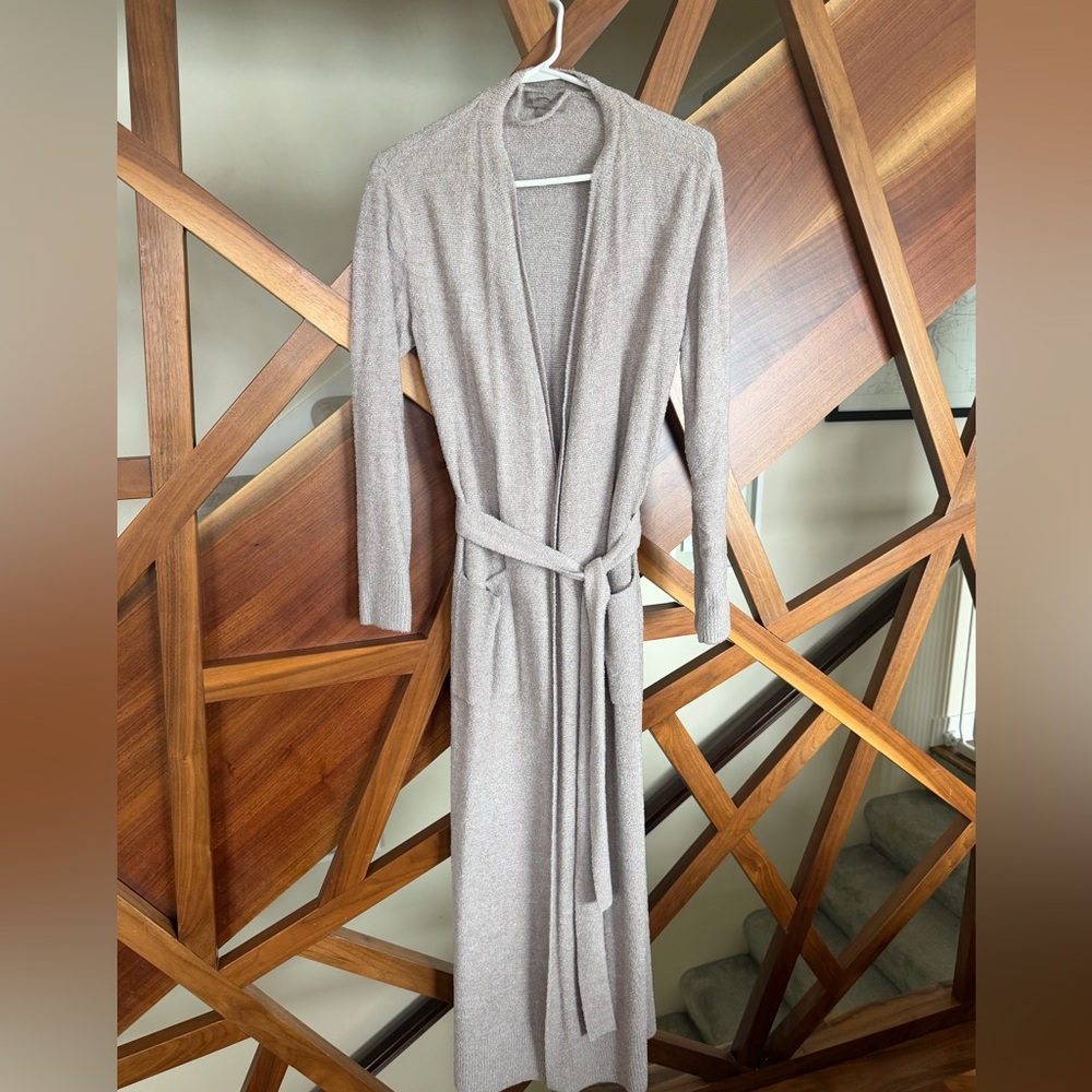 Barefoot Dreams CozyChic Ultra Lite Long Robe - xxs/xs - LIKE NEW - Picture 5 of 6